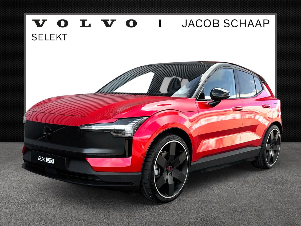 Volvo EX30 Extended Range Ultra / Alleen bij Jacob Schaap / Velgen 21" Everlast / Fusion RED Wrap / Verlaagd /
