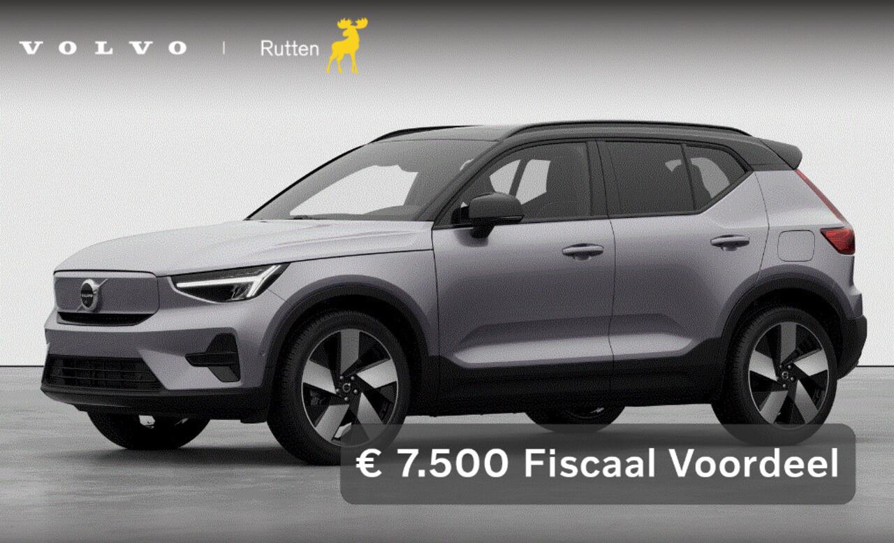 Volvo EX40 252PK Single Motor Extended Range 82 kWh Plus / Lounge Pakket / Extra getint glas / 360 Camera / 20'' velgen / Panoramadak / Zwart dak