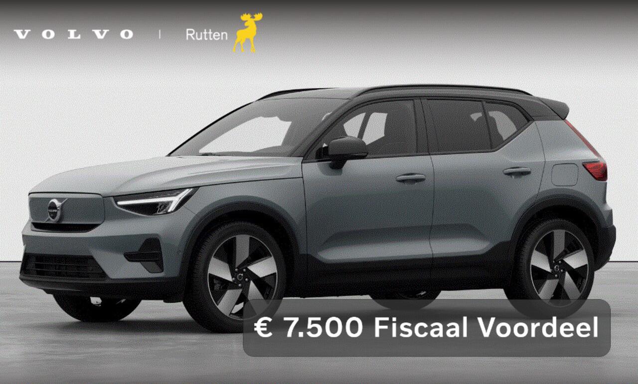 Volvo EX40 252PK Single Motor Extended Range 82 kWh Plus / Lounge pakket / Extra getint glas / Panoramadak / 360 camera / 20'' velgen / Zwart dak