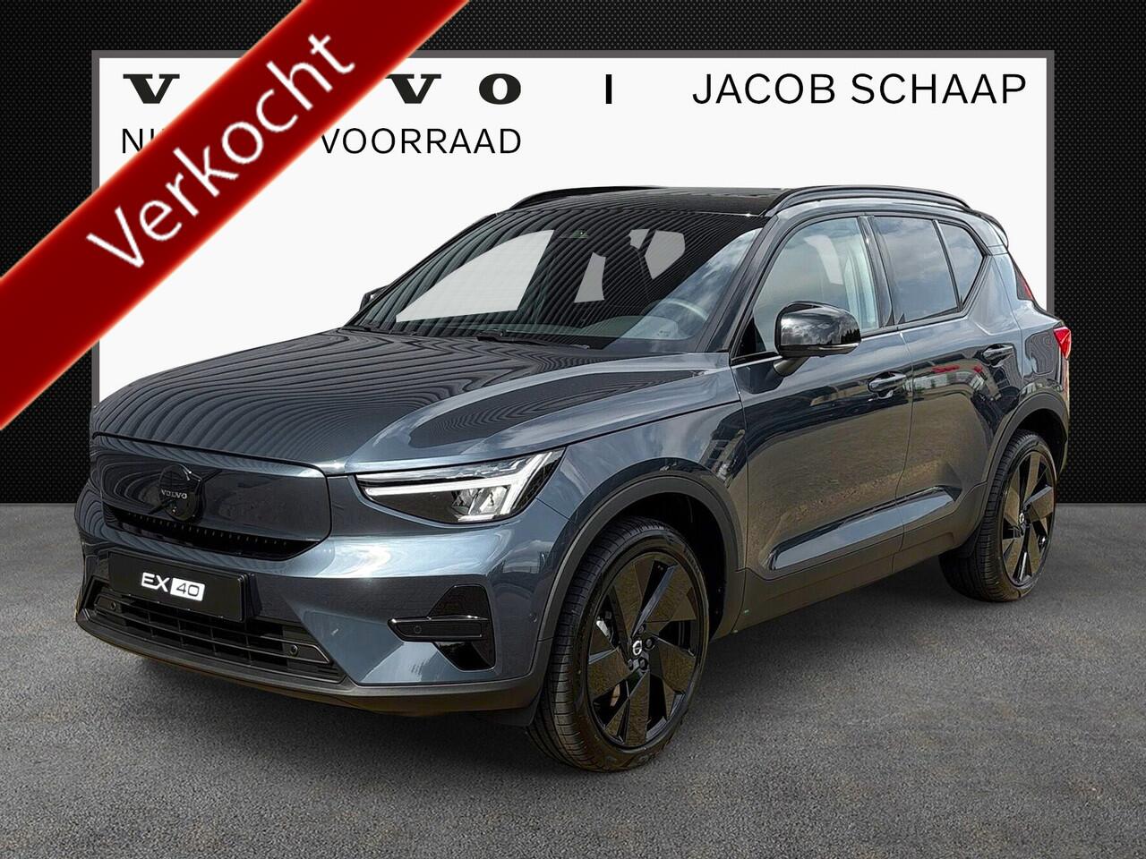 Volvo EX40 Extended Range Ultra Black Ed. 82 kWh / 20" Dark Velgen / Achterbank verwarmd / Donker getinte ramen /