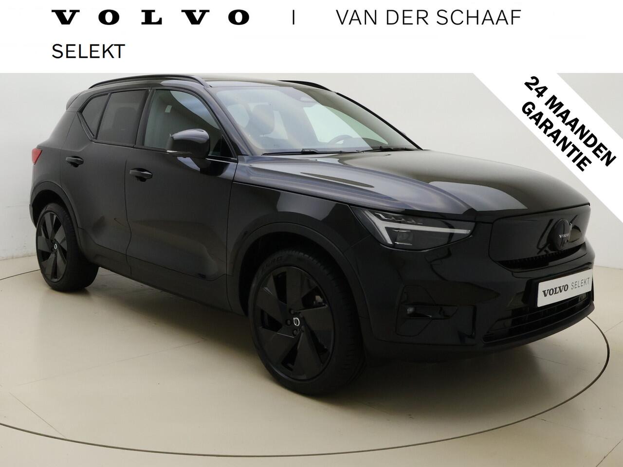 Volvo EX40 Extended Range Ultra Black Edition / Pixel Koplampen / 360 Camera / Nubuck / H&K Audio / 20'' / Stoel + Stuurw. Verwarming / Panoramadak / Elektr. Achterklep /