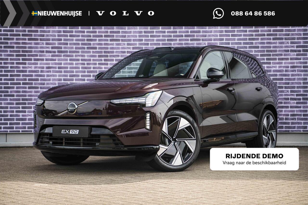 Volvo EX90 Twin Motor Performance Ultra | 7-Zits | Google | Bowers & Wilkins Audio | Soft Close | Luchtvering | Head-Up Display | Elek. Achterklep | Pano Dak | Stoelmassage | Pilot Assist Pack | Zitverlenging | Climate Pack | Getint Glas | 22" LM