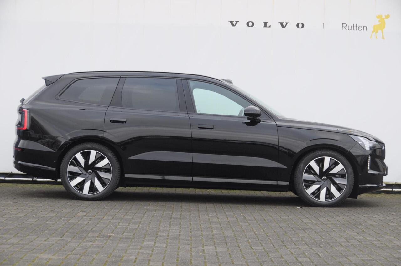 Volvo EX90 408PK Automaat Twin Motor Ultra / Panoramadak / Luchtvering / Head-up display / Stoelverwarming en stuurwielverwarming / Massagestoelen / Memory seats / Adaptive cruise control / 360 Camera / elektrische achterklep