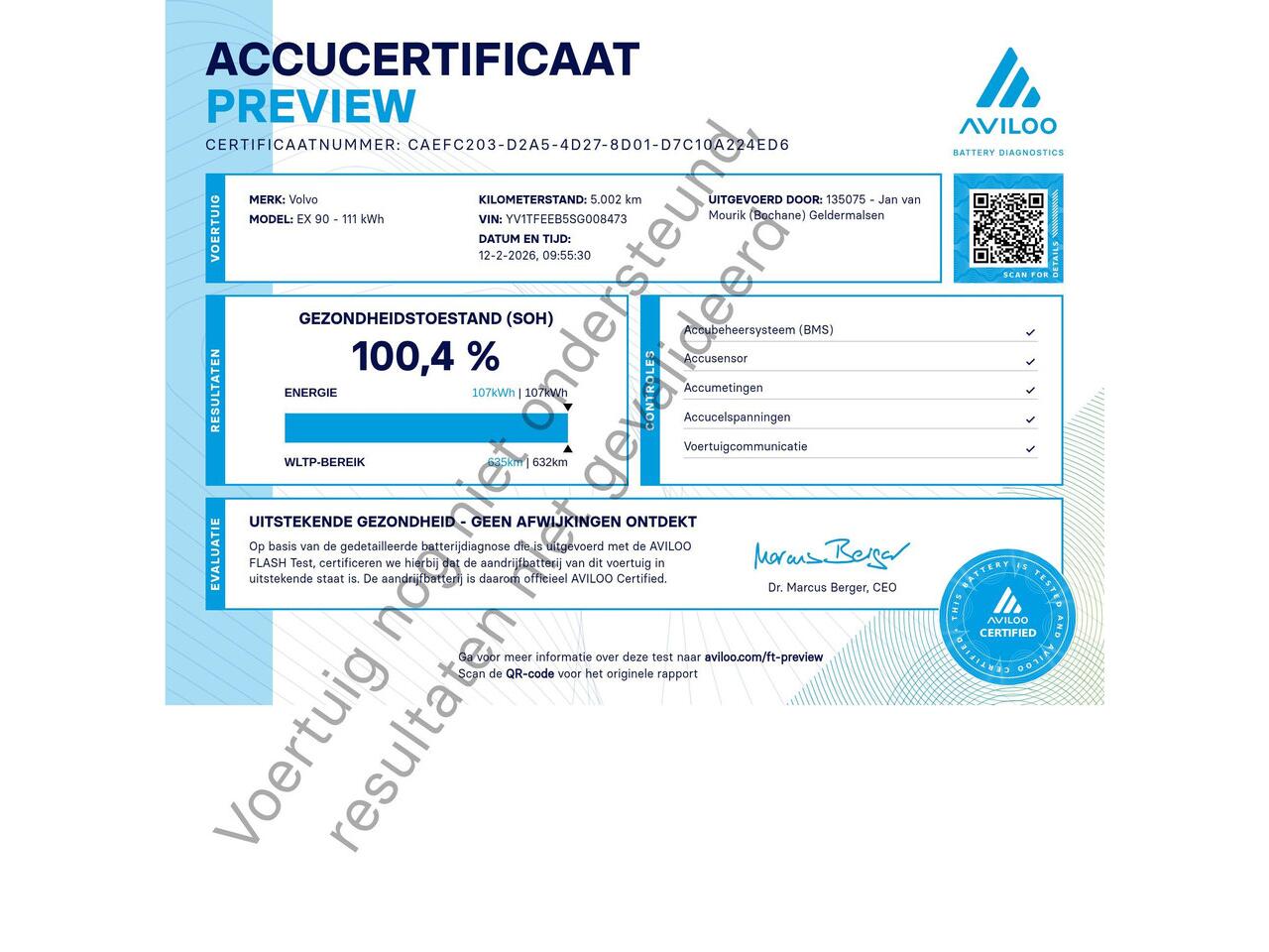 Volvo EX90 Twin Motor Performance Ultra 7p. 111 kWh SOH 100% | CLIMATE PACK | LUCHTVERING | MARGE | STUURVERWARMING | 360 CAMERA