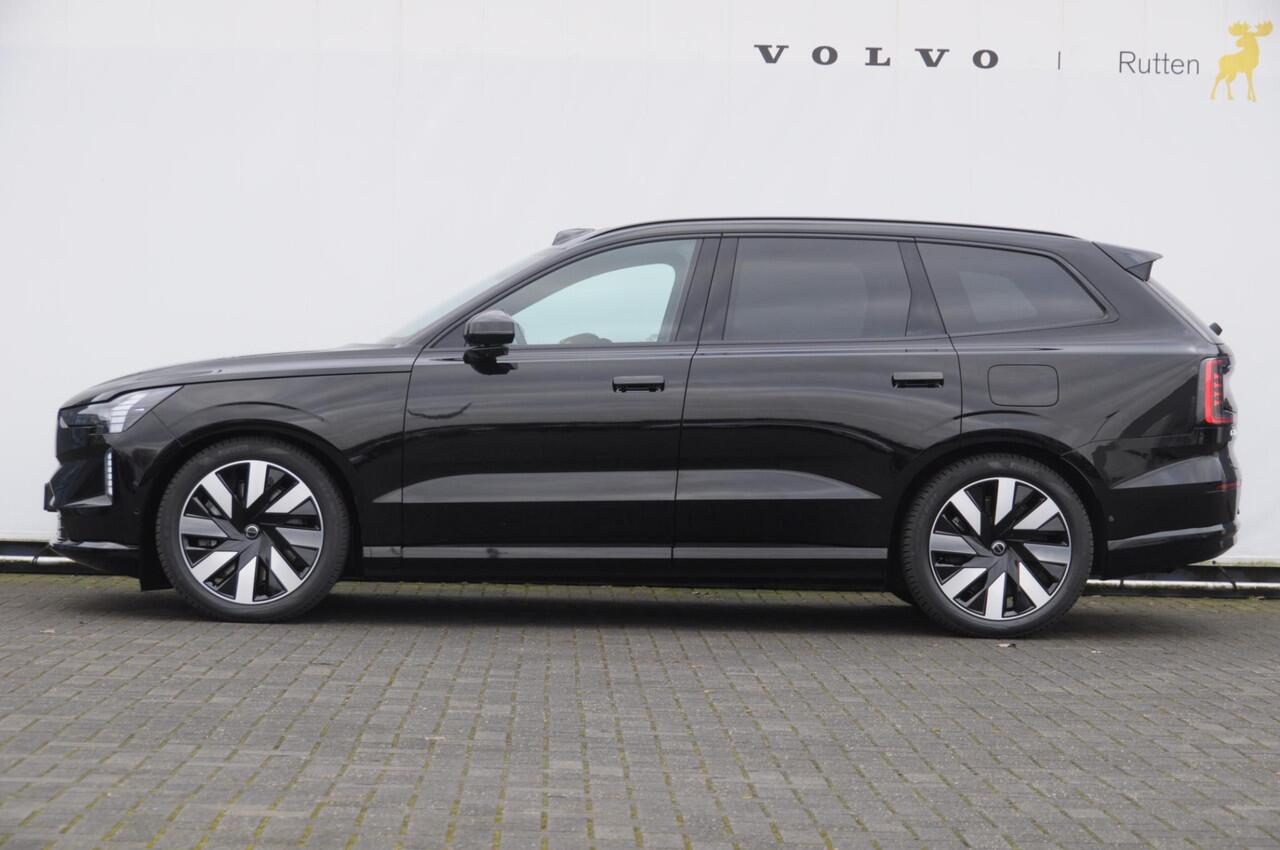 Volvo EX90 408PK Automaat Twin Motor Ultra / Panoramadak / Luchtvering / Head-up display / Stoelverwarming en stuurwielverwarming / Massagestoelen / Memory seats / Adaptive cruise control / 360 Camera / elektrische achterklep