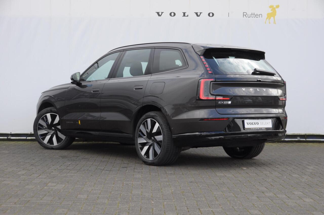 Volvo EX90 517PK Automaat Twin Performance Ultra / Panoramadak / Luchtvering / Head-up display / Stoelverwarming en stuurwielverwarming / Massagestoelen / Memory seats / Adaptive cruise control / 360 Camera / elektrische achterklep