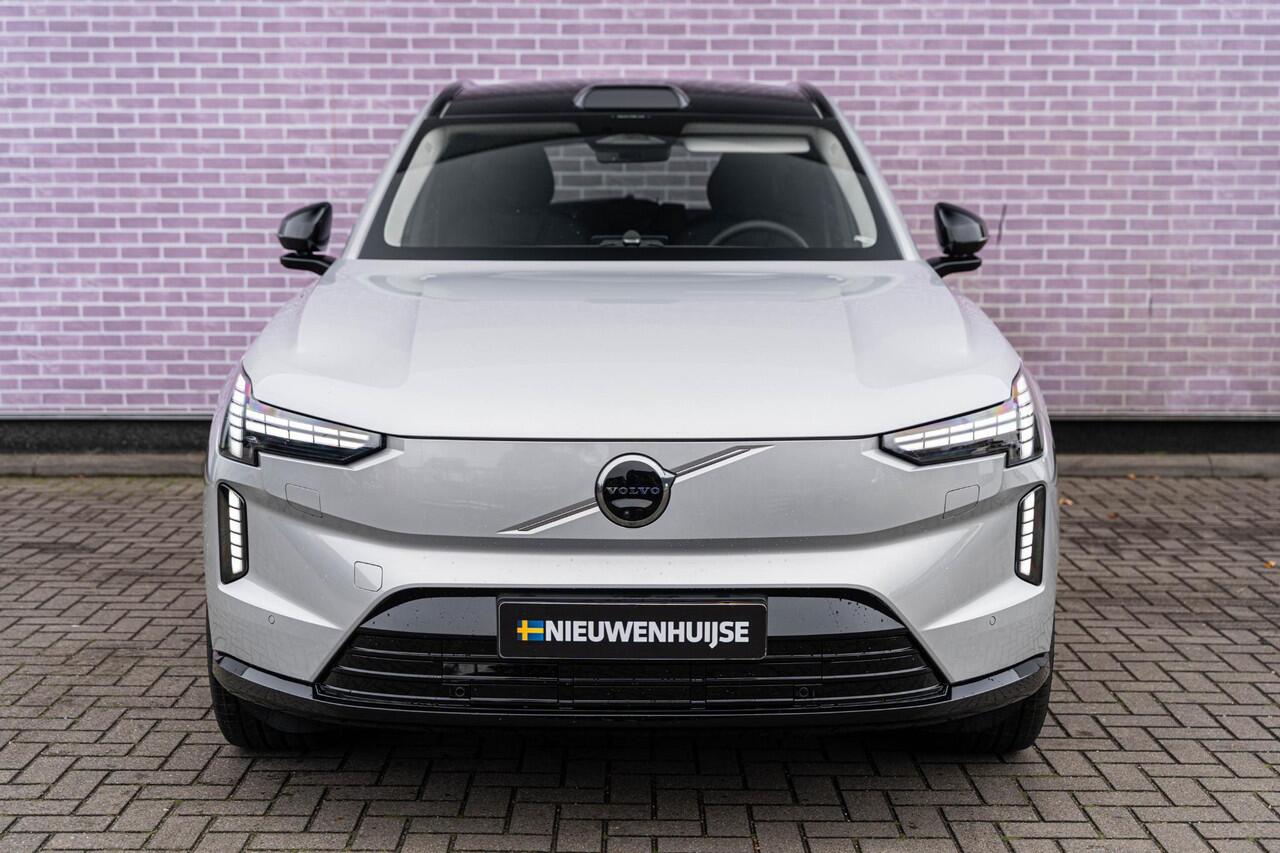 Volvo EX90 Twin Motor Ultra | 7-Zits | Google | Bowers & Wilkins Audio | Climate Pack | Panoramadak | Head-Up Display | Soft Close | Pilot-Assist | Luchtvering | 360 Camera | Getint Glas | Elek. Achterklep | Zitverlening | Draadloos Opladen Telefoon | 22" LM