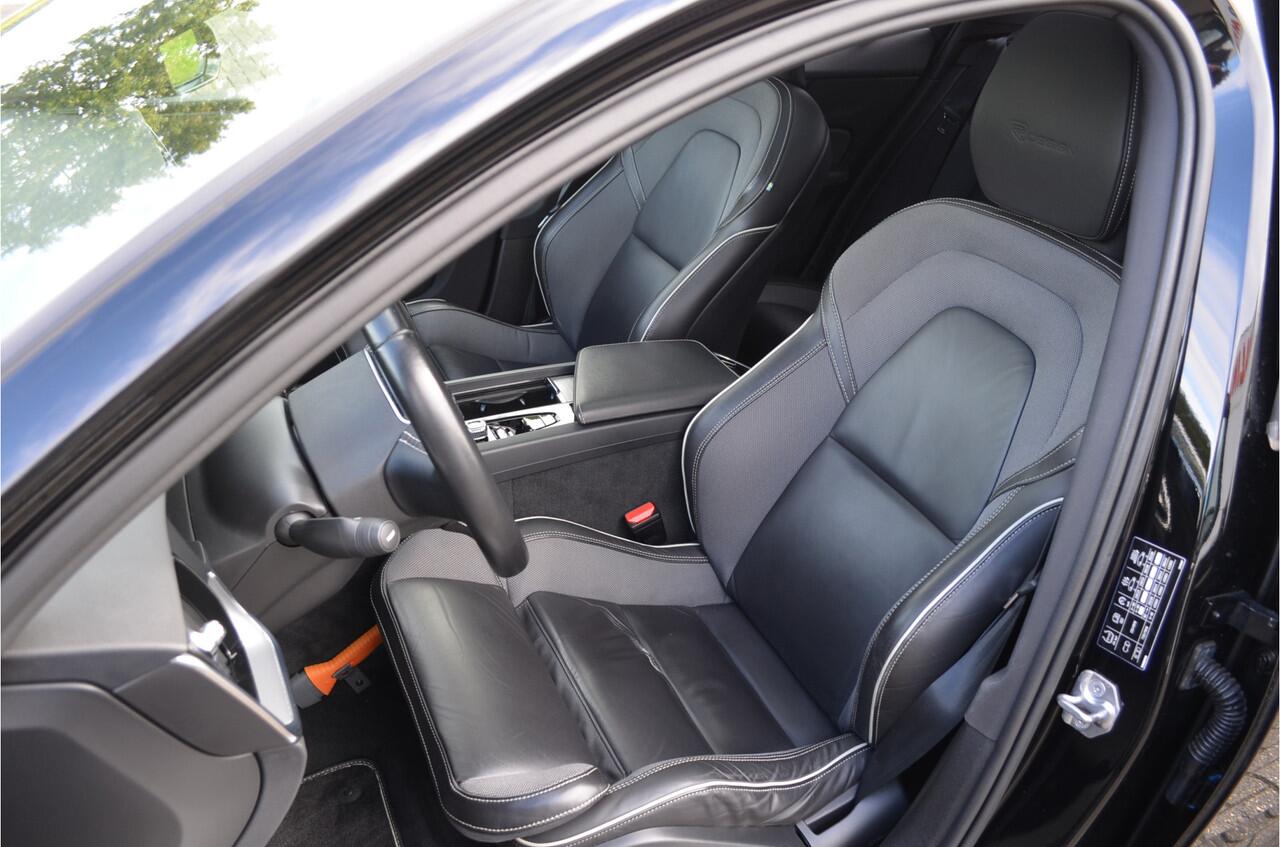 Volvo S60 2.0 T5 R-Design Pano | Harman Kardon | Elektr trekhaak | Stoelverwarming + achter + stuur | Pilot Assist | Leer | Headup | Dodehoeksensor | Bochtverlichting