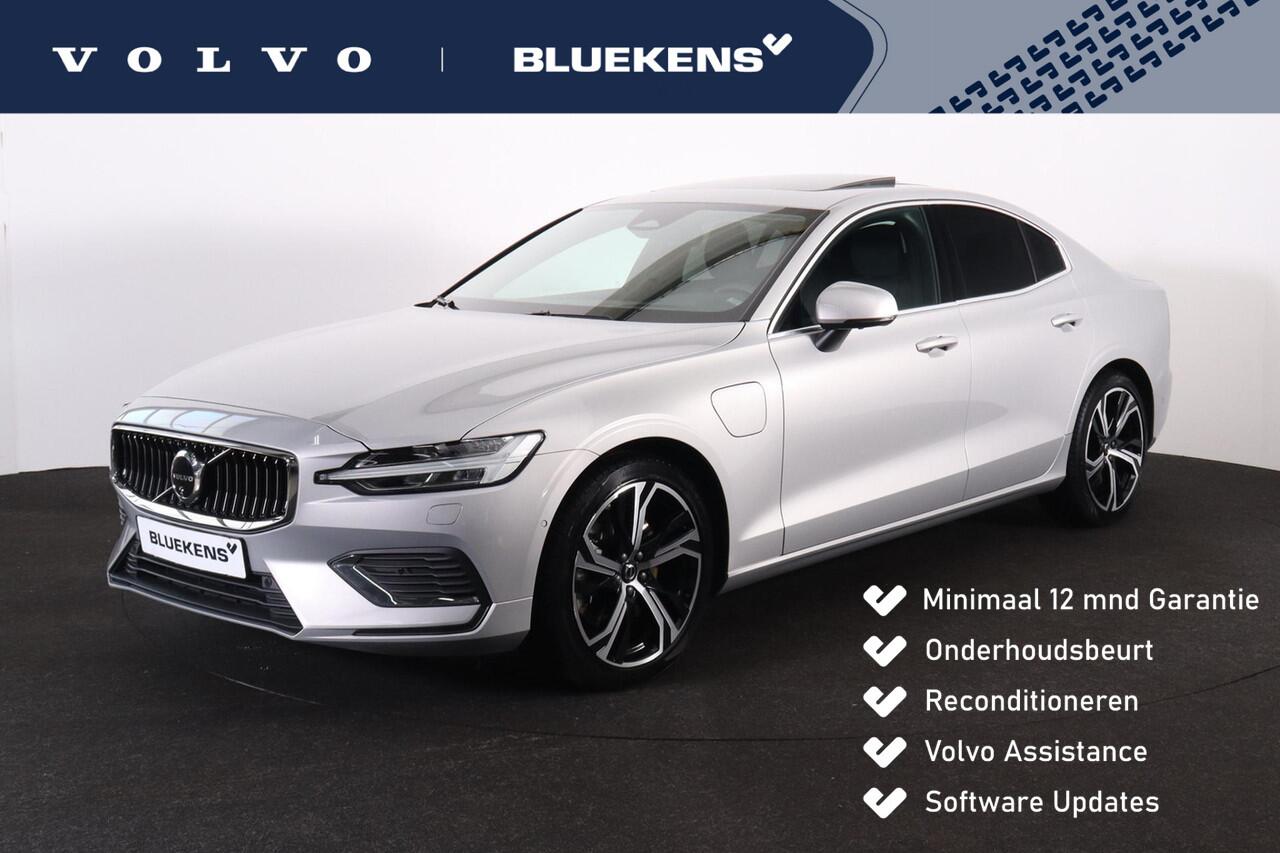 Volvo S60 Recharge T6 AWD Ultimate Bright - Panorama/schuifdak - IntelliSafe Assist & Surround - 360º Camera - Adaptieve LED koplampen - Verwarmde voorstoelen, stuur & achterbank - Parkeersensoren voor & achter - Elektr. bedienb. voorstoelen met geheugen - Head up 