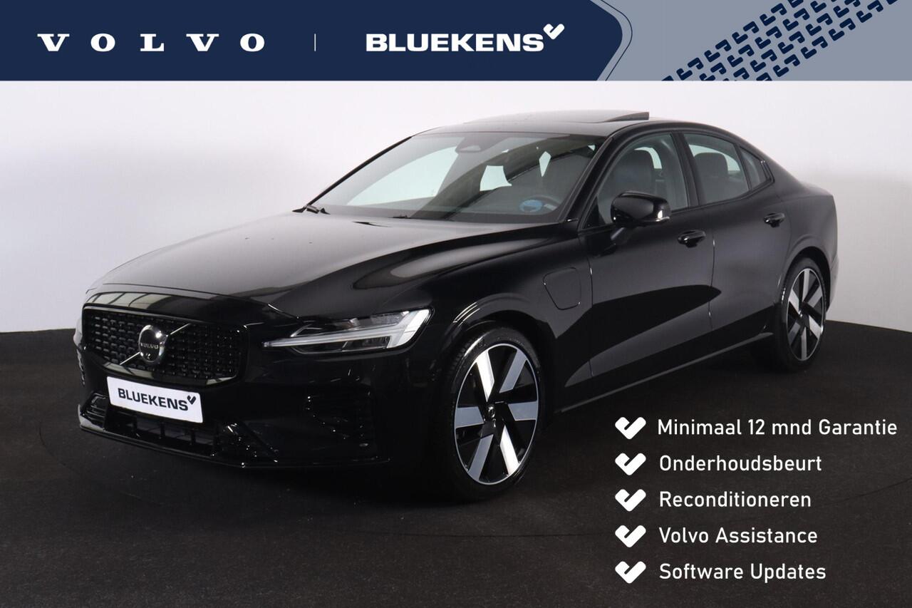 Volvo S60 Recharge T8 AWD Ultra Dark - Panorama/schuifdak - IntelliSafe Assist & Surround - 360º Camera - Bowers & Wilkins audio - Adaptieve LED koplampen - Verwarmde voorstoelen, stuur & achterbank - Parkeersensoren voor & achter - Elektr. bedienb. voorstoelen met