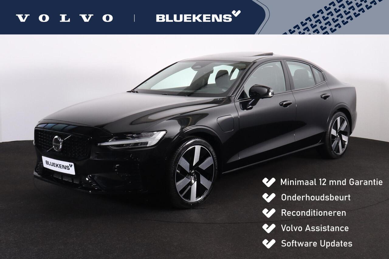 Volvo S60 Recharge T8 AWD Ultimate Dark - Panorama/schuifdak - IntelliSafe Assist & Surround - 360º Camera - Harman/Kardon audio - Adaptieve LED koplampen - Verwarmde voorstoelen, stuur & achterbank - Parkeersensoren voor & achter - Elektr. bedienb. voorstoelen met