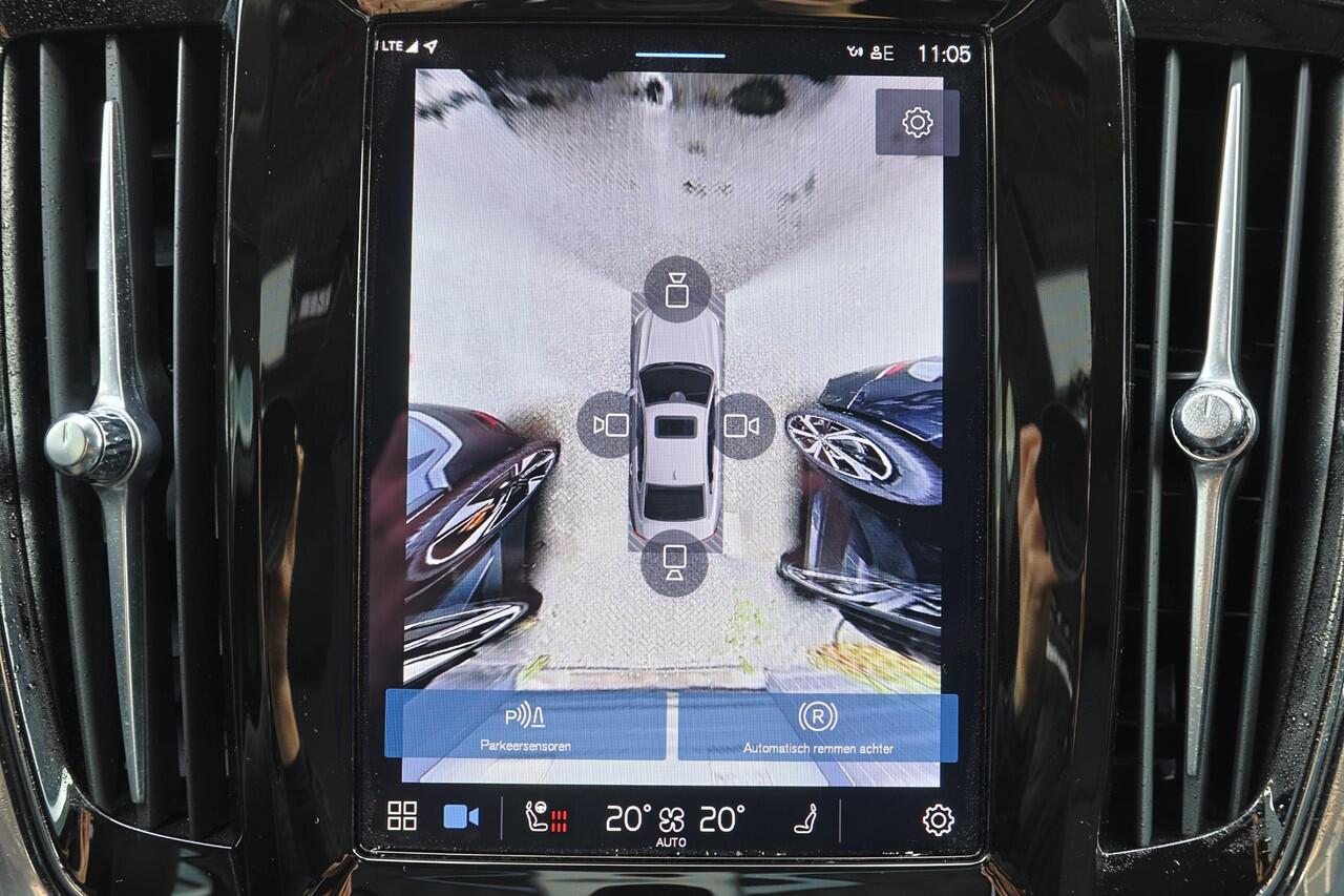 Volvo S90 T8 AWD Ultimate Dark - Schuif/kanteldak - IntelliSafe Assist & Surround - 360º Camera - Harman/Kardon audio - Adaptieve LED koplampen - Verwarmde voorstoelen, stuur & achterbank - Parkeersensoren voor & achter - Elektr. bedienb. voorstoelen met geheugen -