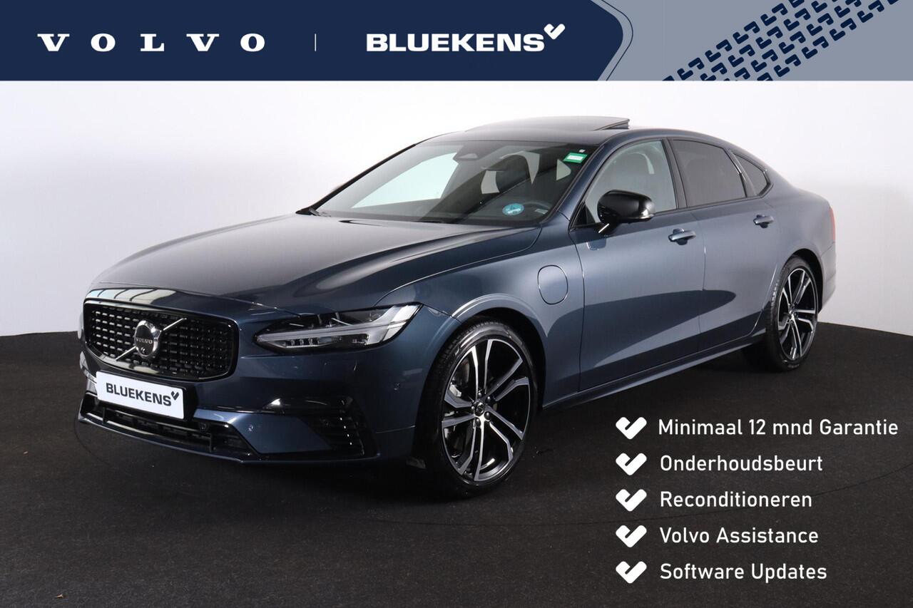 Volvo S90 T8 AWD Ultimate Dark - Luchtvering - IntelliSafe Assist & Surround - 360º Camera - Bowers & Wilkins audio - Verwarmde voorstoelen, stuur & achterbank - Parkeersensoren voor & achter - Elektr. bedienb. voorstoelen met geheugen - Head up display - Extra get