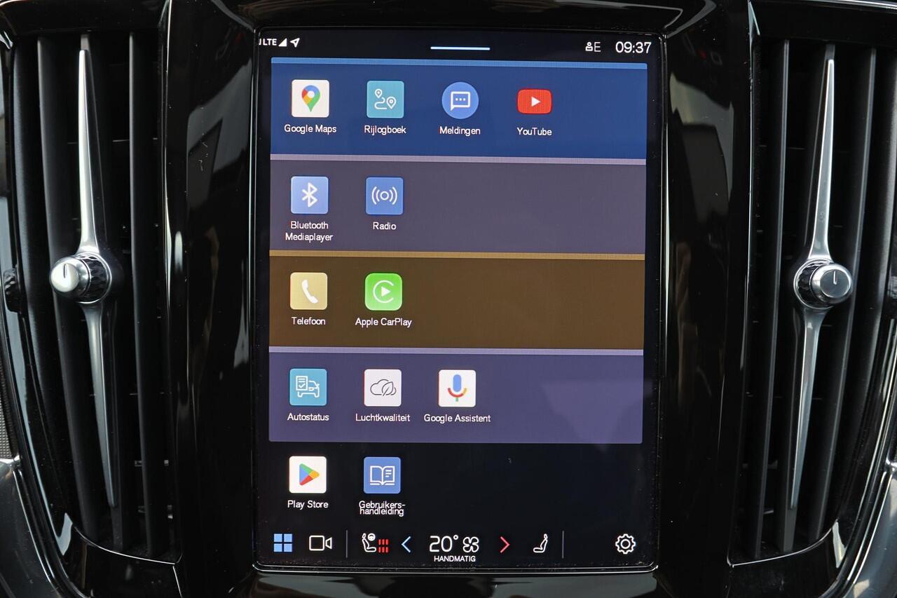 Volvo S90 T8 AWD Ultra Dark - Schuif/kanteldak - IntelliSafe Assist & Surround - 360º Camera - Harman/Kardon audio - Adaptieve LED koplampen - Verwarmde voorstoelen, stuur & achterbank - Parkeersensoren voor & achter - Elektr. bedienb. voorstoelen met geheugen - Ex