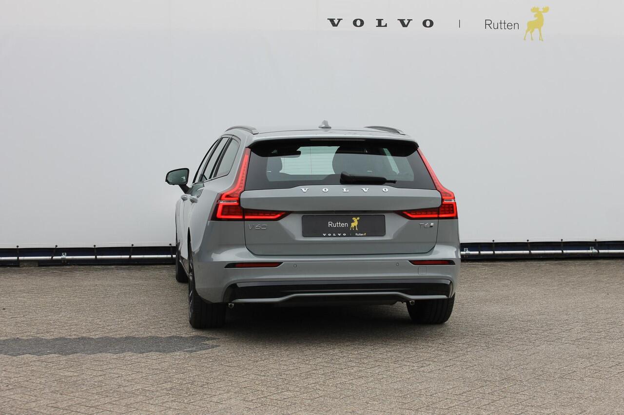 Volvo V60 T6 350PK Autm. Plug-in hybrid AWD Plus Dark Long Range / Google infotainment / Semi elekrisch wegklapbare trekhaak / Verwarmbare voorruit / Elektrisch bedienbare voorstoelen met geheugen / Verwarmbare voorstoelen