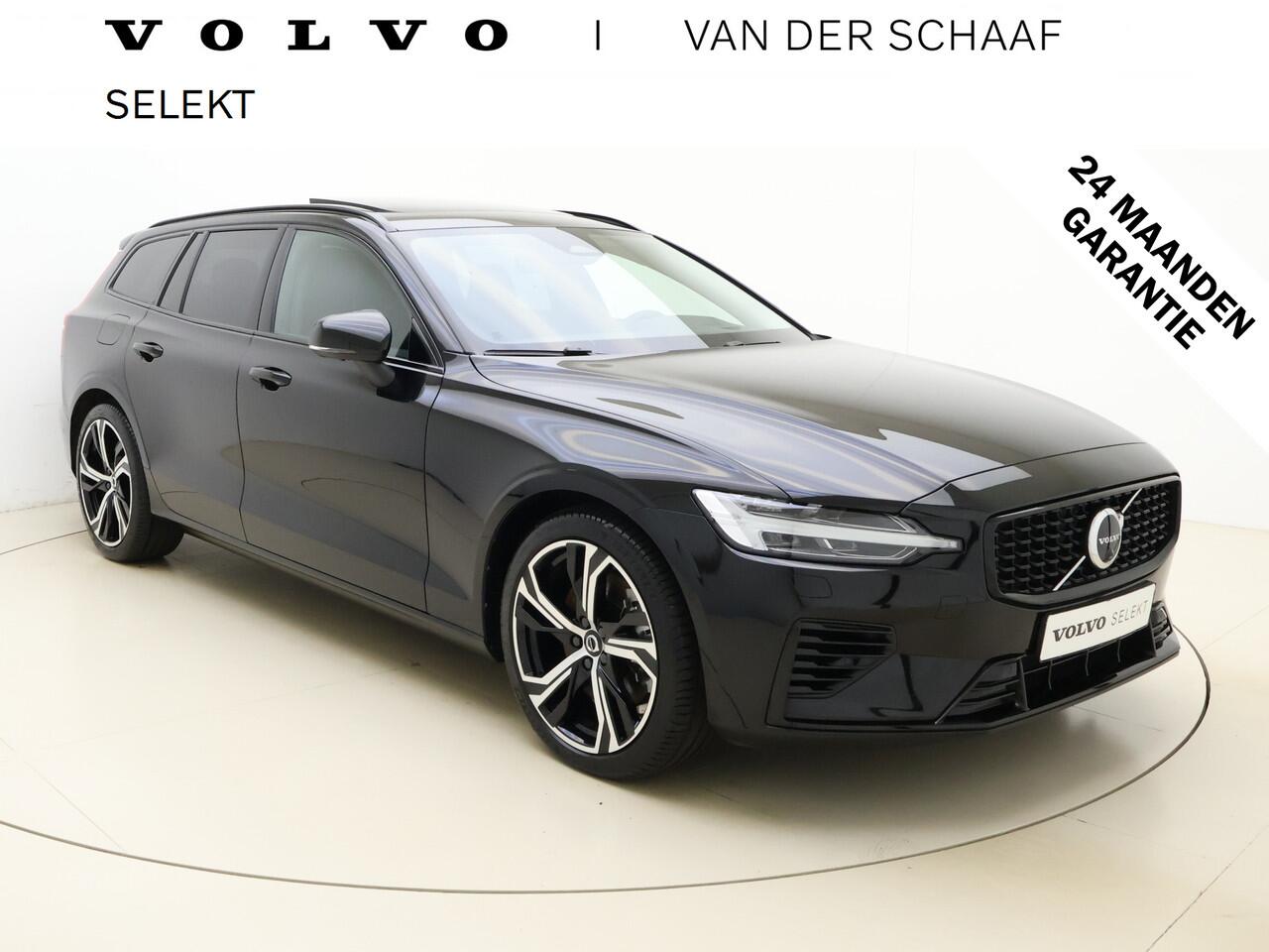Volvo V60 T6 350pk AWD Ultra Dark / Panorama dak / Harman en Kardon Audio / Elektr. stoelen met geheugen / HUD / 19'' velgen / Lederen dashboard /