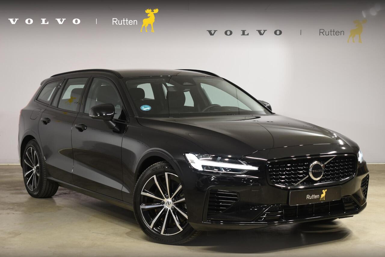 Volvo V60 T6 350PK Automaat Plug-in Hybrid AWD Plus Dark / Navigatie / Camera / Adaptieve Cruise Control / Elektrische Stoelen / Leder / LM Velgen /