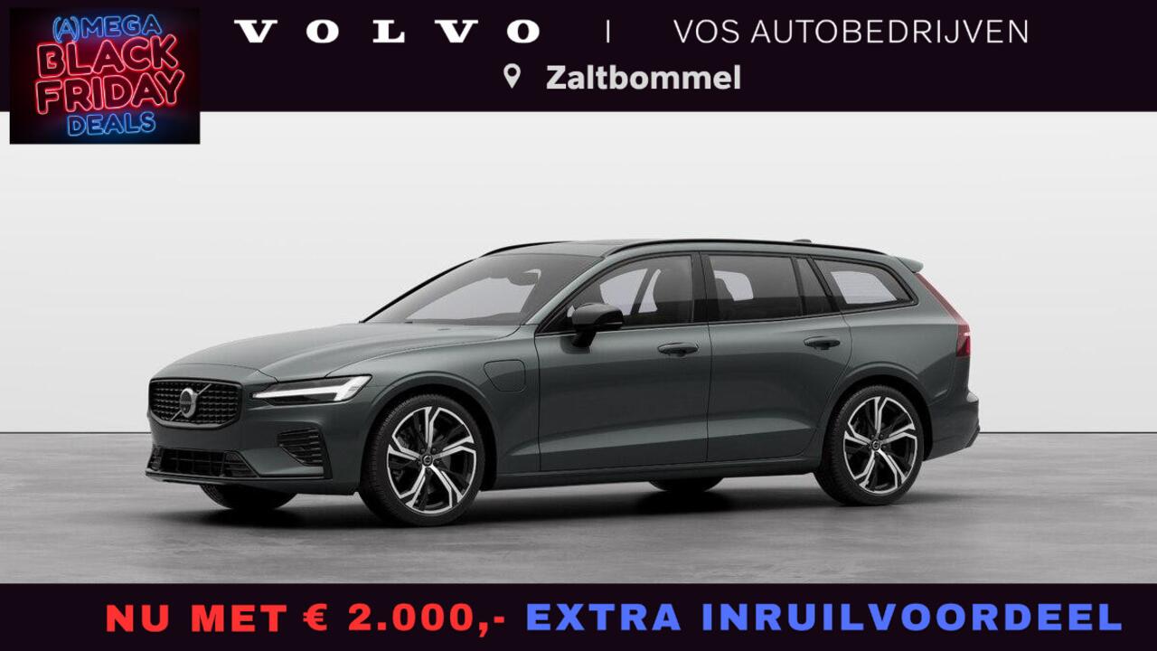 Volvo V60 2.0 T6 Plug-in hybrid AWD Plus Dark Schuif/kantel dak l 360 graden Camera l Head-up Display