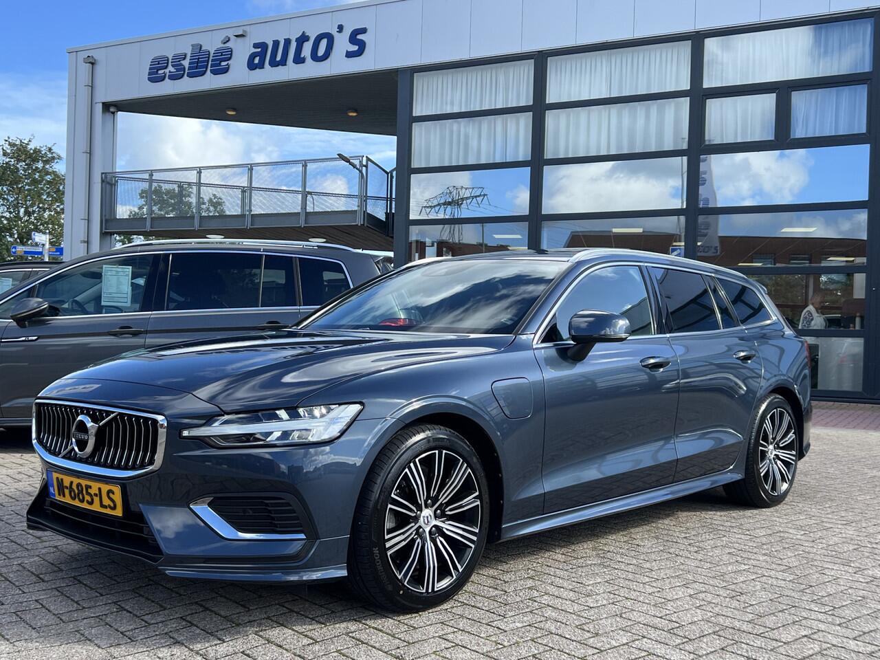 Volvo V60 2.0 T6 Recharge 340 pk AWD Inscription Trekhaak Panodak Pilot Assist ACC Tailored Wool Bekleding Exterior Styling Kit Elec. Stoelen Camera PDC Harman Kardon Contourstoelen Plug in Hybride NL Auto 1e Eigenaar