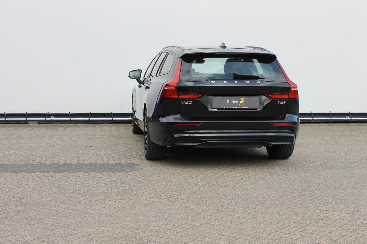 Volvo V60 T6 350PK Automaat Plug-in hybrid AWD Plus Dark Long Range / Google infotainment / Cruise Control / Lederen bekleding / Keyless entry / Elektrisch bedienbare voorstoelen met geheugen / Verwarmbare voorstoelen