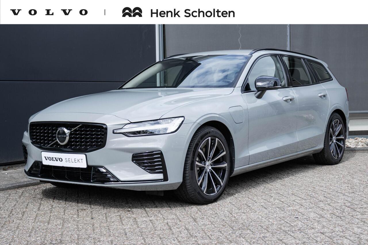Volvo V60 T6 Plug-in hybrid AWD Plus Dark | Google Navigatie | Moritz lederen interieur | Elektrische stoelen voor met memory | Harman Kardon premium Sound | Parkeercamera | Adaptive Cruise Control | BLIS | Keyless |