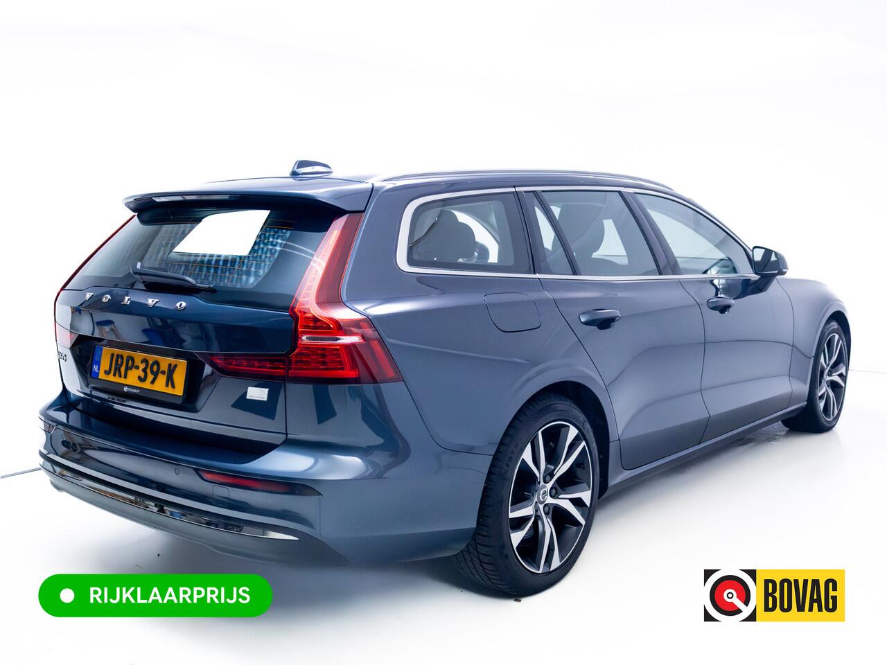 Volvo V60 2.0 T6 Plug-in hybrid AWD Core Buss. Long range | Stoel-, Stuur- & achterbankverw. | Wegklapbare trekhaak | Adaptieve Cruise, Camera, wordt geleverd met een zomer- en winterbandenset op lmv, Elec. achterklep