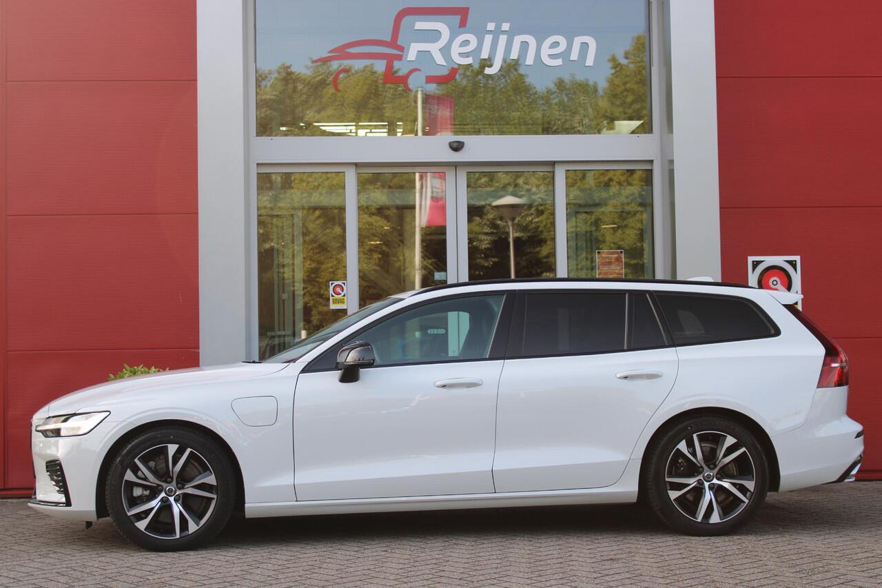 Volvo V60 2.0 T6 RECHARGE 340PK AWD R-DESIGN | ELEKTRISCH BEDIENBARE VOORSTOELEN MET GEHEUGEN OP BESTUURDERSSTOEL | 18" 5-Y SPAAKS MATT BLACK / DIAMOND CUT R-DESIGN WIELEN | HIGH PERFORMANCE SOUND HARMAN KARDON | ADAPTIVE CRUISE CONTROL | ACHTERUITRIJ CAMERA | GETI