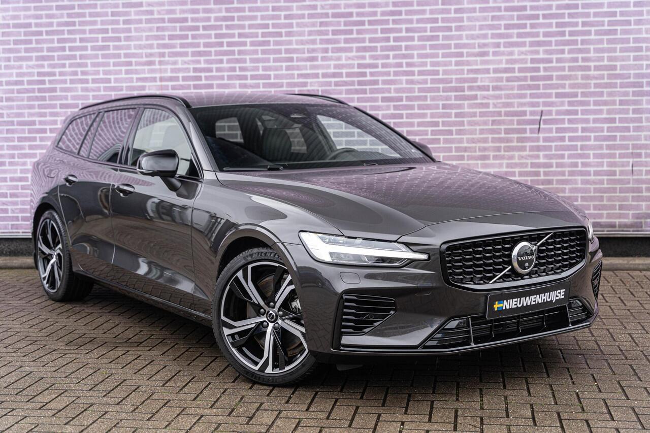 Volvo V60 2.0 T6 Plug-in hybrid AWD Plus Dark | Adaptieve Cruise Control | 360 Parkeercamera | 19" Lichtmetalen Velgen | Stoel-/Stuurverwarming | Harman Kardon Audio | Trekhaak | Sportstoelen |