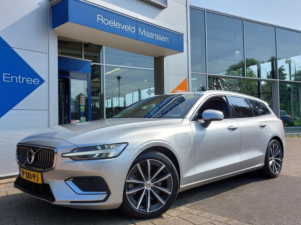 Volvo V60 2.0 T6 Recharge AWD Business Pro | Navi | Apple Carplay + Android Auto | Clima | Adap.Cruise | Led Koplampen | Keyless Entry | Dodehoek+Rijstrook+Licht+Regensensor | Privacy Glass | 18''lm
