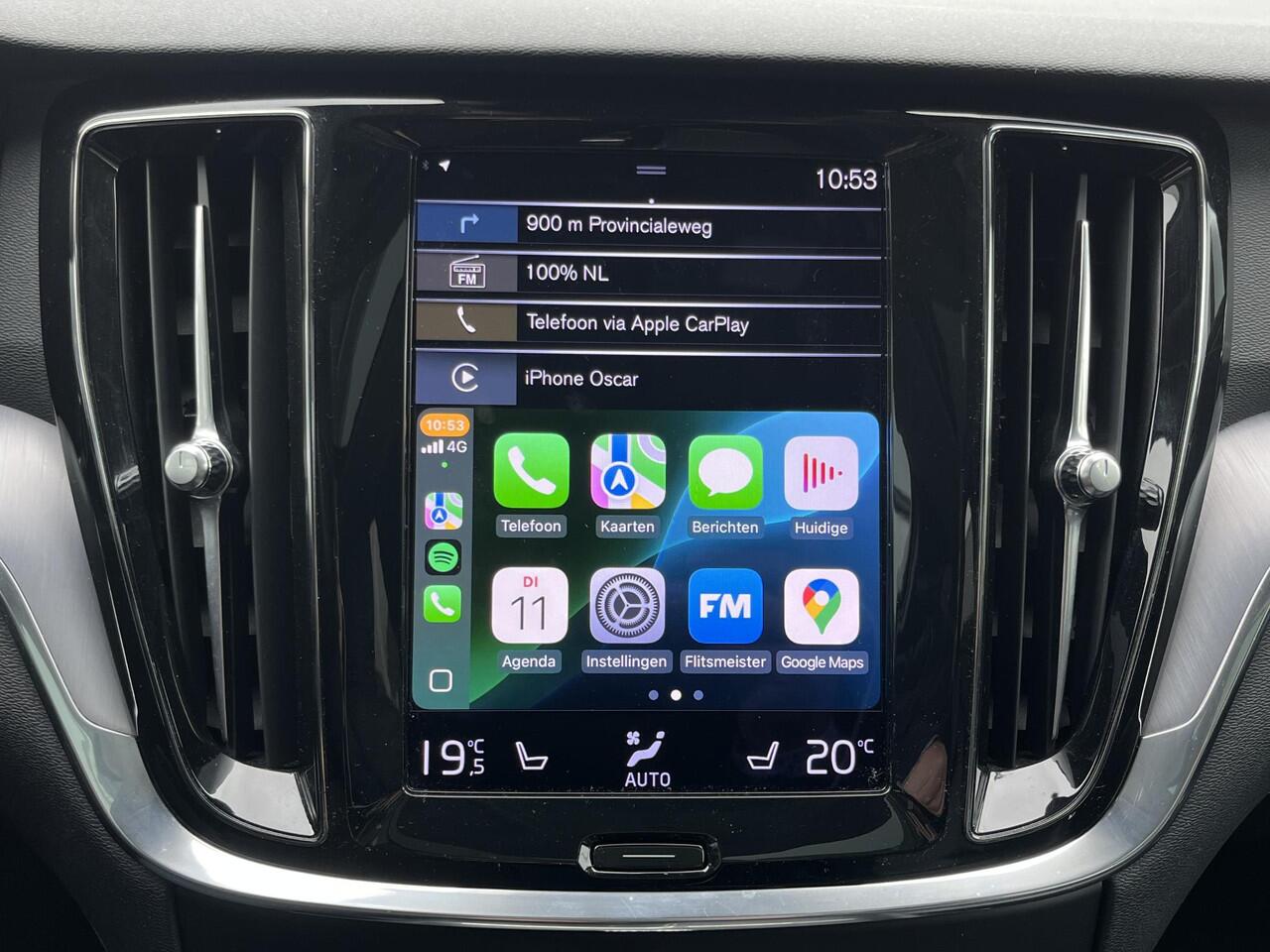 Volvo V60 2.0 B3 Business Pro | NL Auto/2e Eig./Leder/Navi/Panodak/El.Trekhaak/19"/Adapt.Cruise/Apple CarPlay-Android Auto