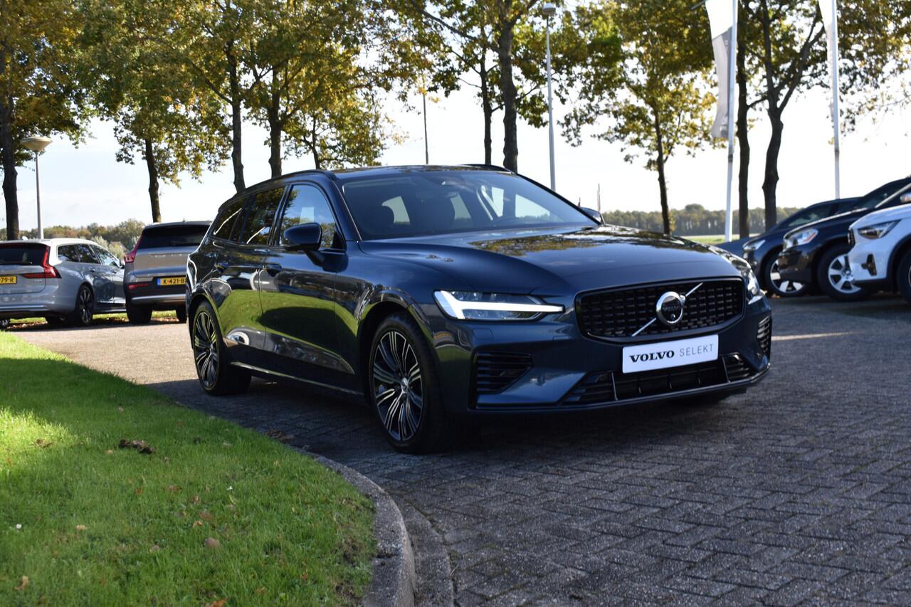 Volvo V60 T6 AWD 350PK Plug-in Hybrid Plus Dark | 360 Camera | H&K | BLIS | ACC | Stoelverwarming | Leder |