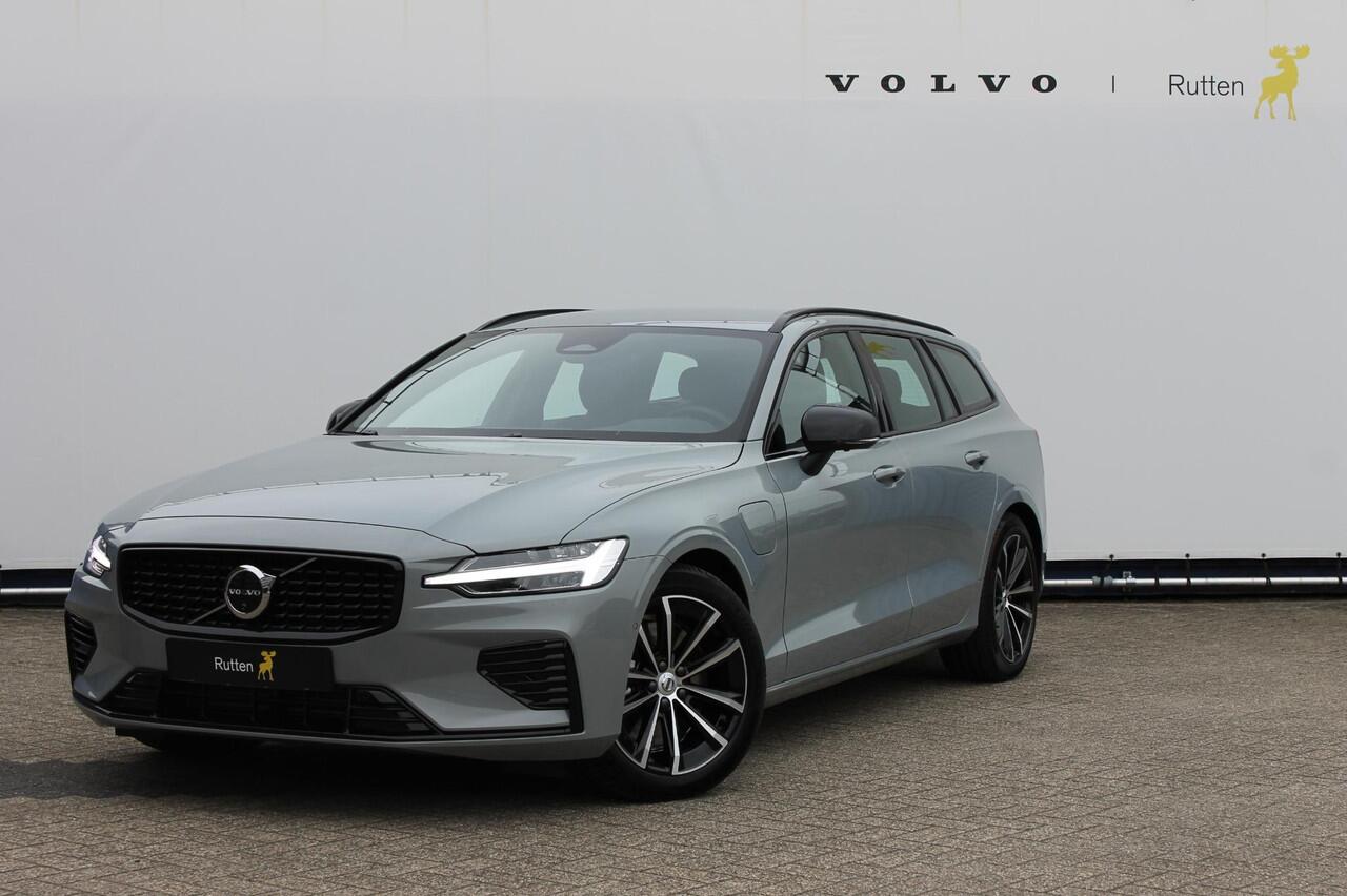 Volvo V60 T6 350PK Autm. Plug-in hybrid AWD Plus Dark Long Range / Google infotainment / Semi elekrisch wegklapbare trekhaak / Verwarmbare voorruit / Elektrisch bedienbare voorstoelen met geheugen / Verwarmbare voorstoelen