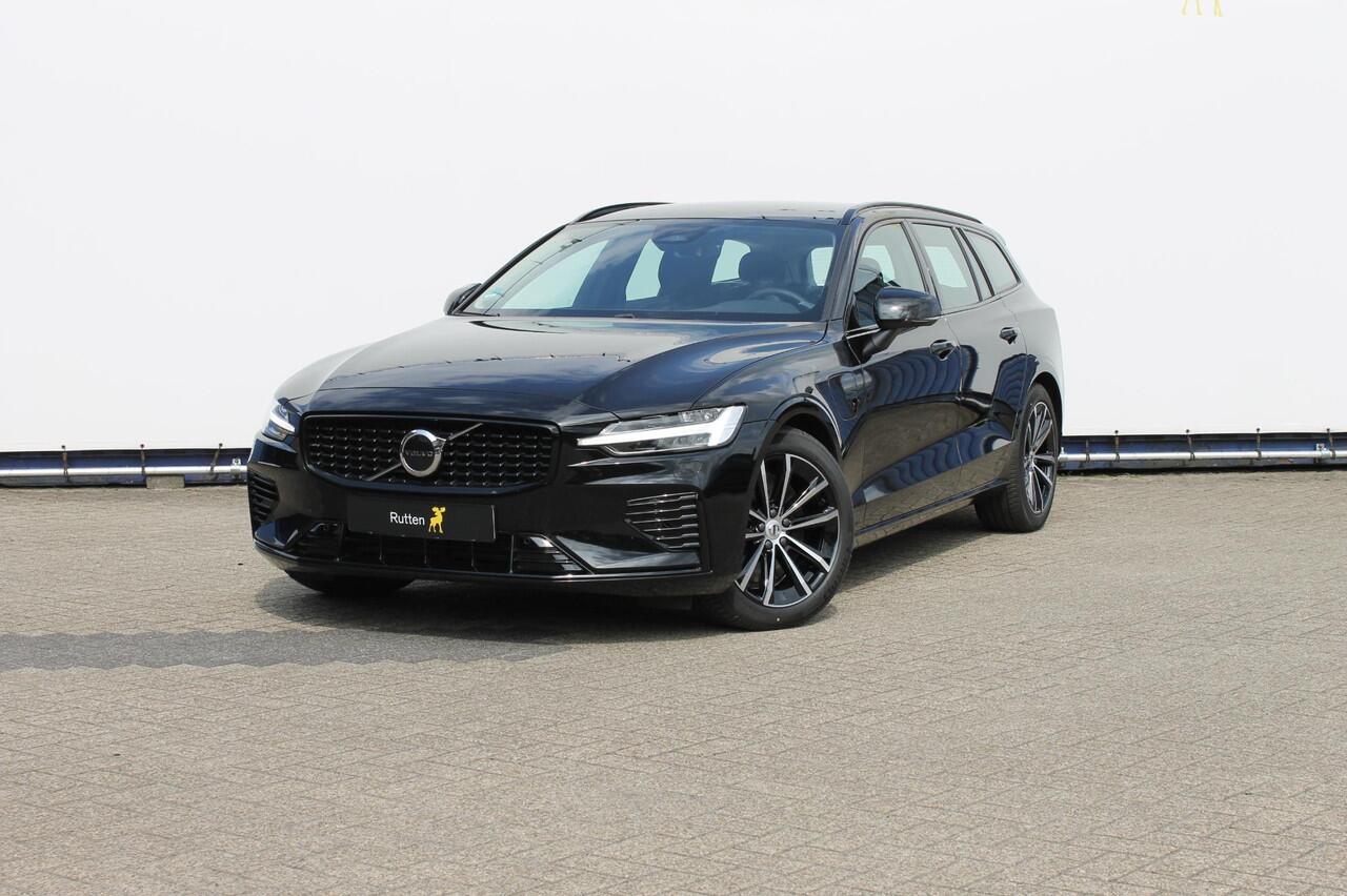 Volvo V60 T6 350PK Automaat Plug-in hybrid AWD Plus Dark Long Range / Google infotainment / Cruise Control / Lederen bekleding / Keyless entry / Elektrisch bedienbare voorstoelen met geheugen / Verwarmbare voorstoelen