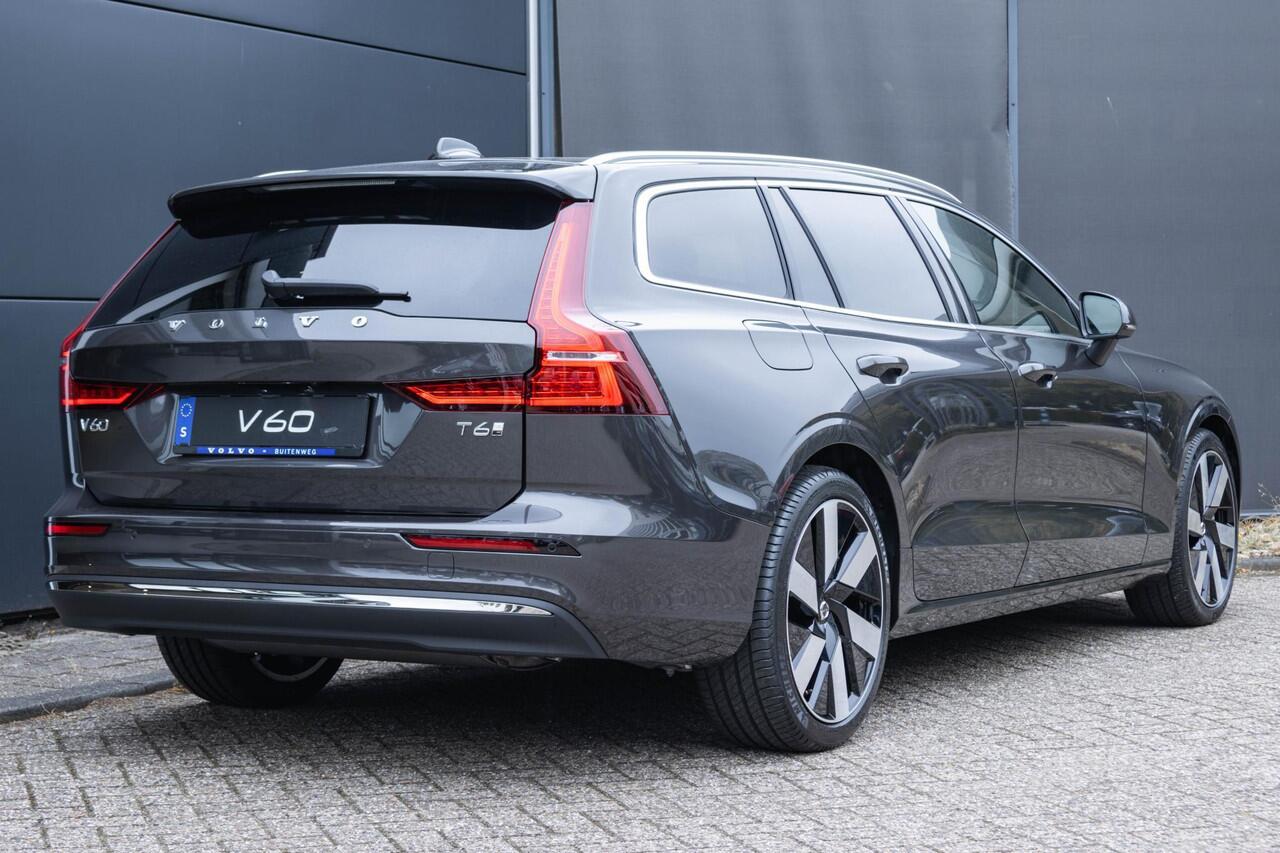 Volvo V60 T6 Recharge AWD Essential Edition | Long Range | Verwarmbare voorstoelen | Verwarmbaar stuurwiel | Verwarmbare achterbank | Google Infotainment | Parkeercamera | 19 inch Lichtmetalen velgen