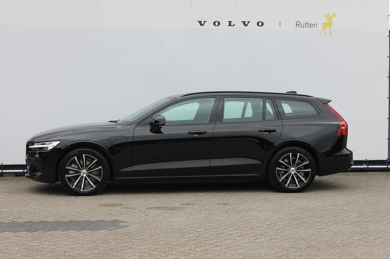 Volvo V60 T6 350PK Autm. Plug-in hybrid AWD Plus Dark Long Range / Google infotainment / Semi elekrisch wegklapbare trekhaak / Verwarmbare voorruit / Elektrisch bedienbare voorstoelen met geheugen / Verwarmbare voorstoelen