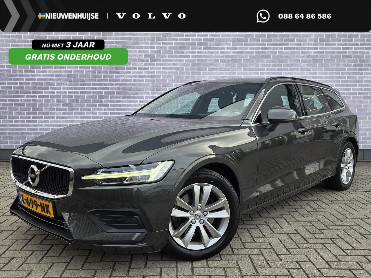 Volvo V60 B3 Momentum Business Aut | Adaptieve Cruise Control | LED koplampen | Navigatie | Apple CarPlay & Android Auto | DAB+ | Elektrische Achterklep |