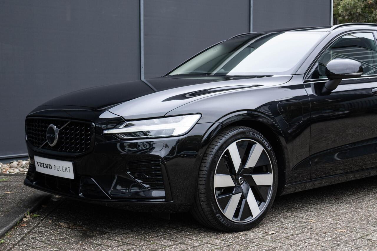 Volvo V60 T8 Automaat Plug-in hybrid AWD Ultra Dark | Massagestoelen | Elektrische trekhaak | Geventileerde stoelen | Bowers & Wilkins Hifi | 360 Camera