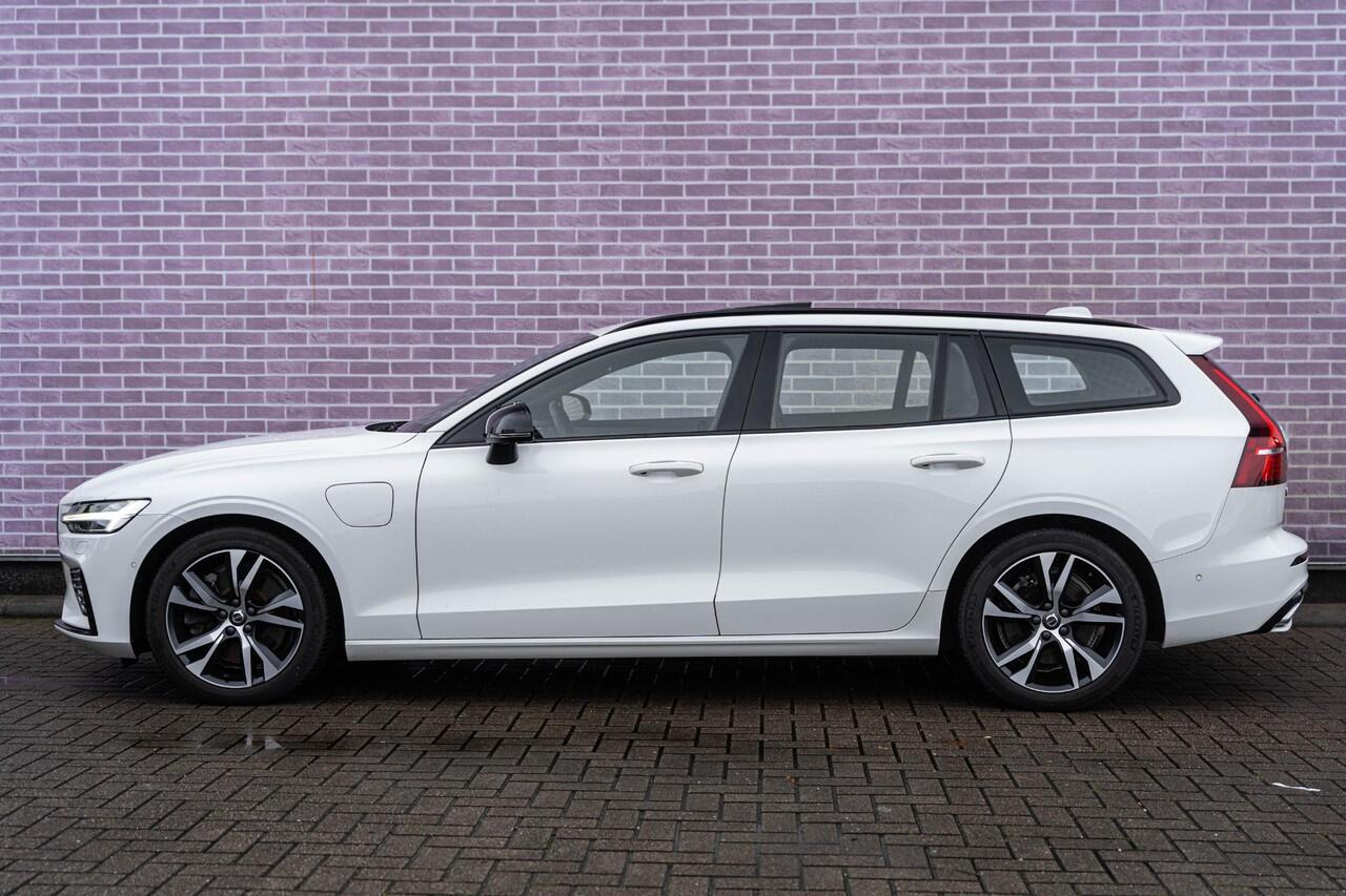 Volvo V60 2.0 T6 Recharge AWD R-Design | Navi | 360 Camera | Schuif-/Kanteldak | Adaptive Cruise | Harman Kardon Audio | Stoel-/Stuurwielverwarming | Park Assist | Sportstoelen | LED | Standkachel | Lederen Bekleding | Zitverlenging | Voorruit Verwarming |