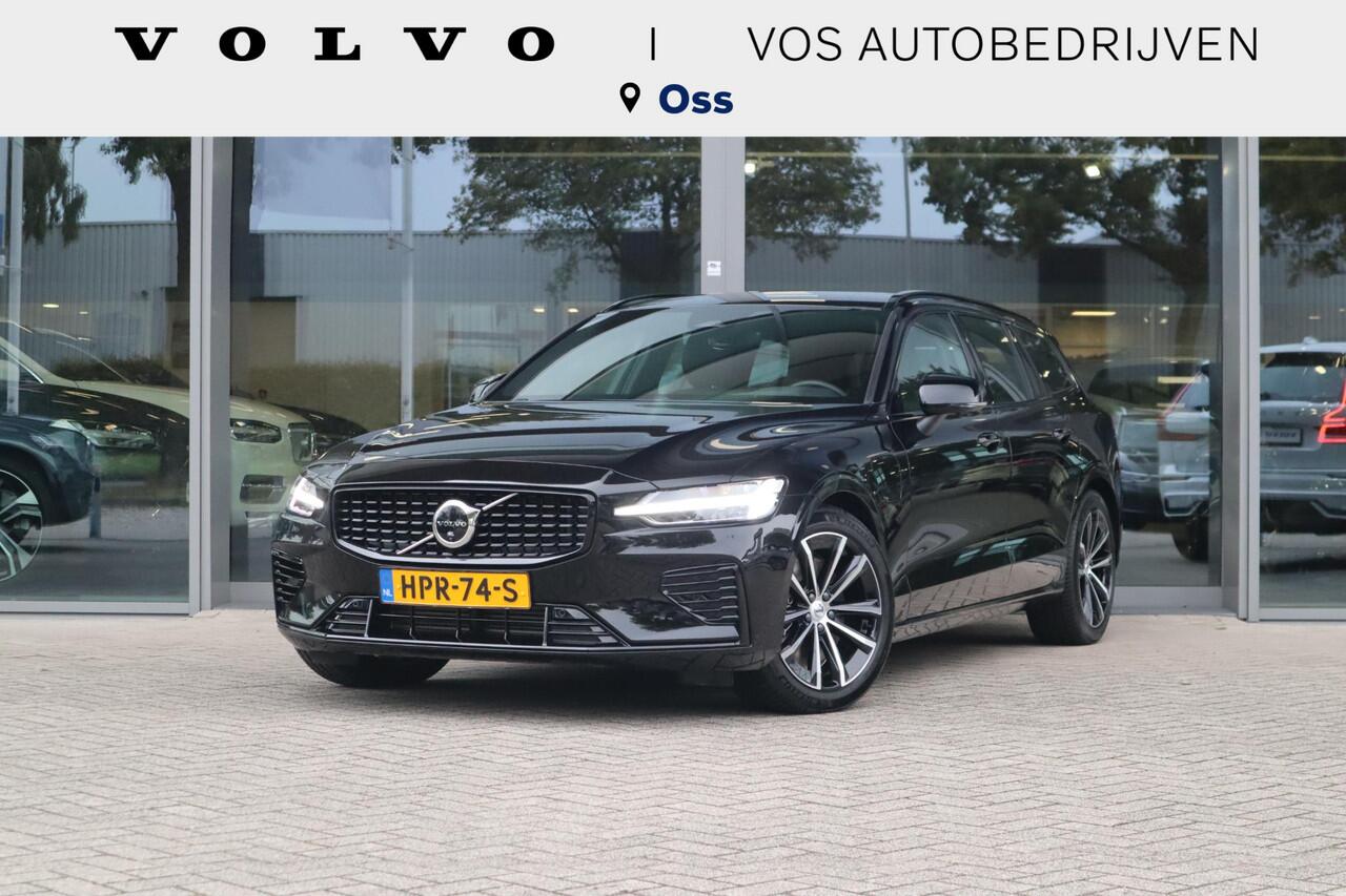 Volvo V60 2.0 T6 Plug-in hybrid AWD Plus Dark | 360* Camera| Harman Kardon audiosysteem| Stoelverwarming voor + achter| Stuurwielverwarming| Verwarmbare voorruit| Semi- elektrisch inklapbare trekhaak|