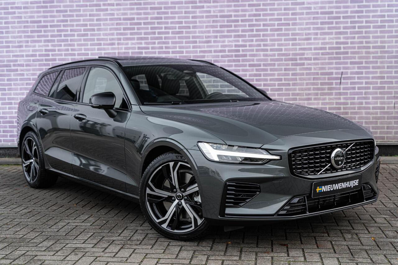Volvo V60 2.0 T6 Plug-in hybrid AWD Plus Dark | Google | Longe Range | Schuif-/Kanteldak | Lederen Bekleding | Head-Up Display | Getint Glas | Sportstoelen | Harman Kardon Audio | Memory | 19" LM