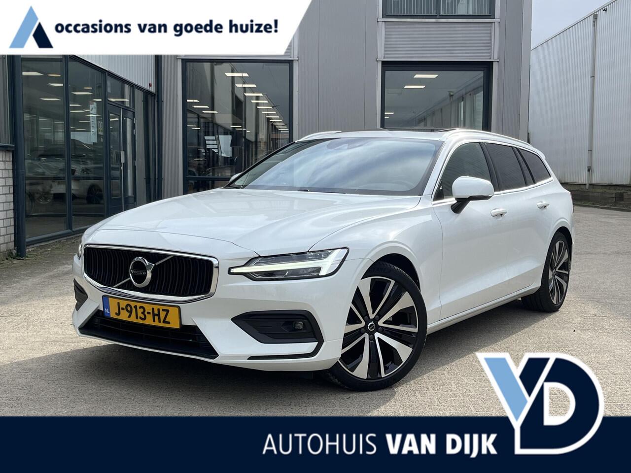 Volvo V60 2.0 B3 Business Pro | NL Auto/2e Eig./Leder/Navi/Panodak/El.Trekhaak/19"/Adapt.Cruise/Apple CarPlay-Android Auto