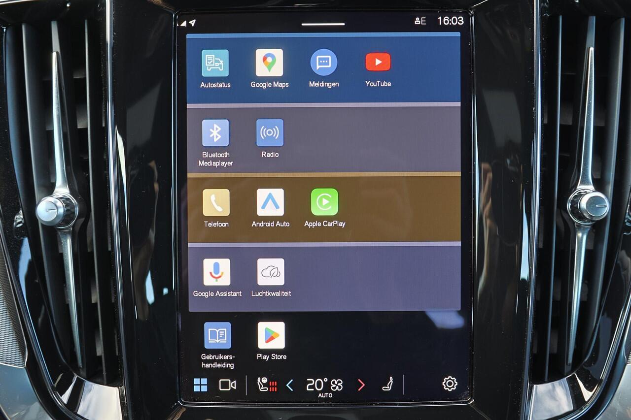 Volvo V60 T6 Recharge AWD Plus Dark - IntelliSafe Assist & Surround - 360º Camera - Harman/Kardon audio - Verwarmde voorstoelen, stuur & achterbank - Parkeersensoren voor & achter - Elektr. bedienb. voorstoelen met geheugen - Elektr. inklapbare trekhaak - 18' LMV