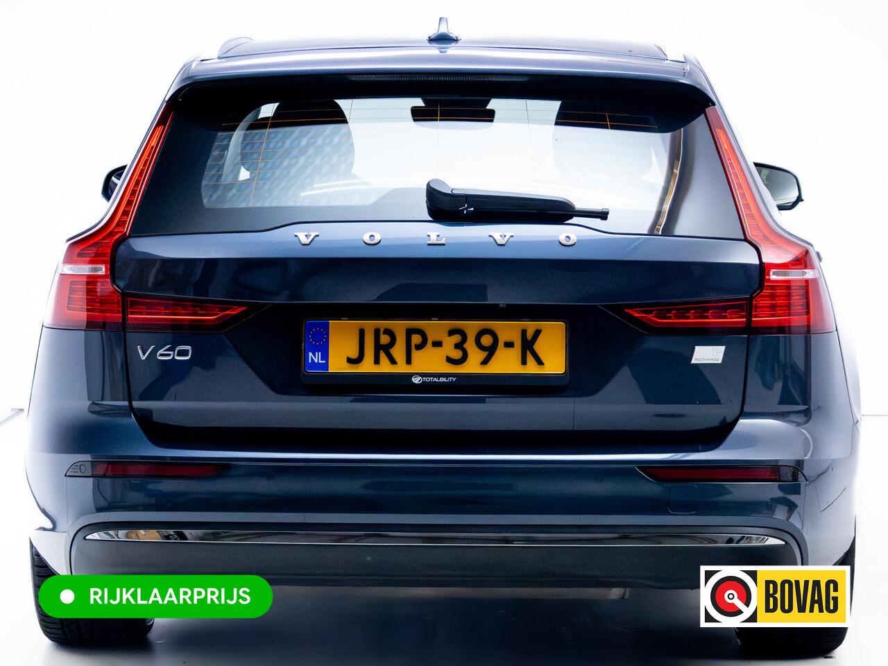 Volvo V60 2.0 T6 Plug-in hybrid AWD Core Buss. Long range | Stoel-, Stuur- & achterbankverw. | Wegklapbare trekhaak | Adaptieve Cruise, Camera, wordt geleverd met een zomer- en winterbandenset op lmv, Elec. achterklep