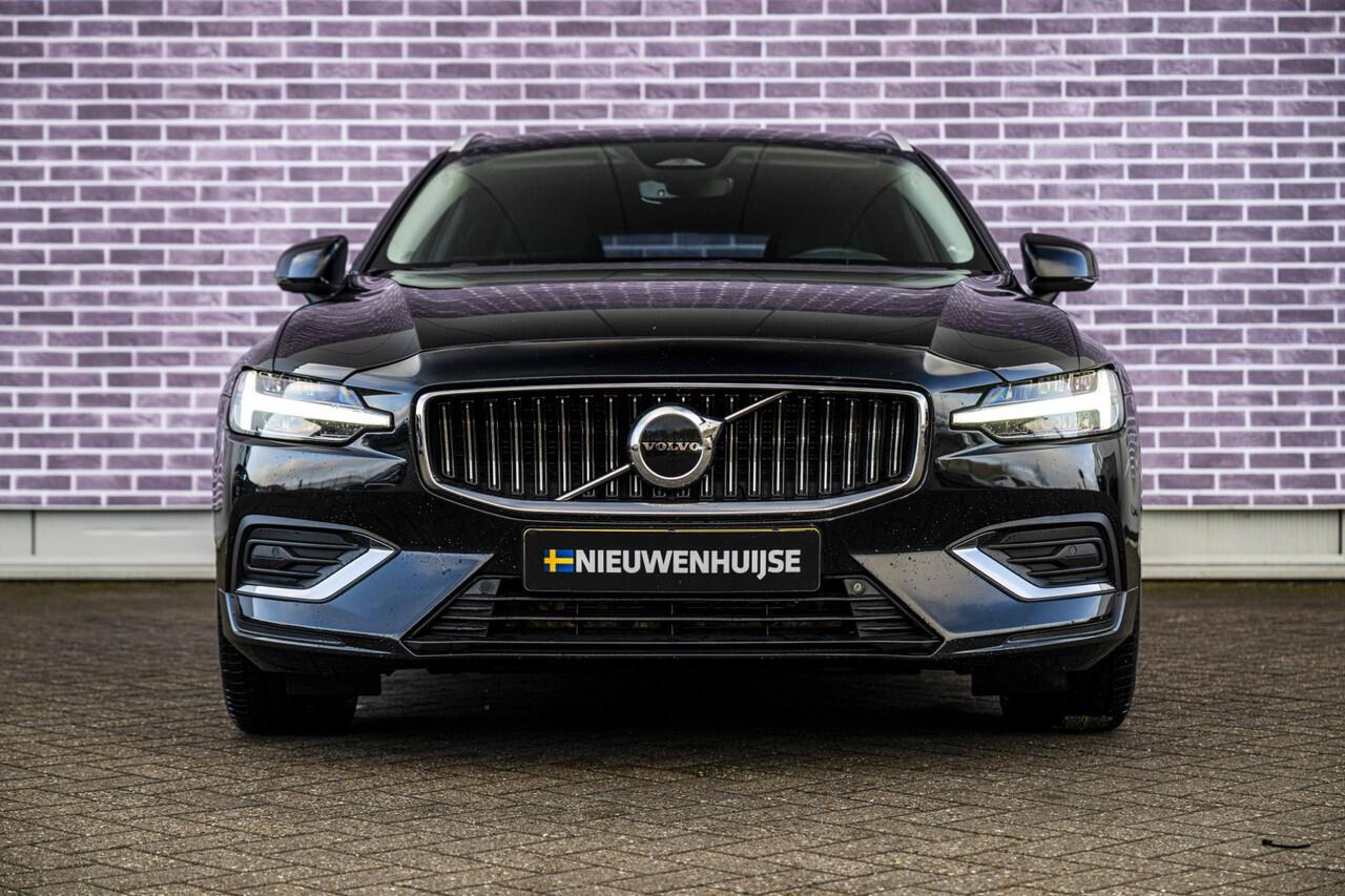 Volvo V60 2.0 B3 Plus Bright | Trekhaak | Adaptieve Cruise Control | Google Navigatie | Lederen bekleding | Stoel- en stuurverwarming | Elektrisch verstalbare voorstoelen |