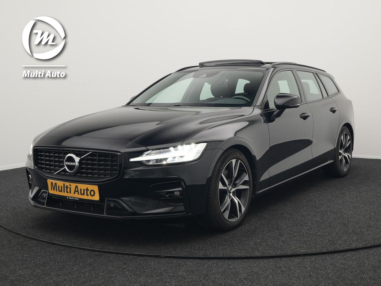 Volvo V60 B4 R-Design Automaat 198pk | Panodak | Adaptive Cruise | Camera | Lederen Sportstoelen Memory & Verwarmd | Pilot Assist | Blis | Navigatie | Stuurverwarming | Virtual | DAB |