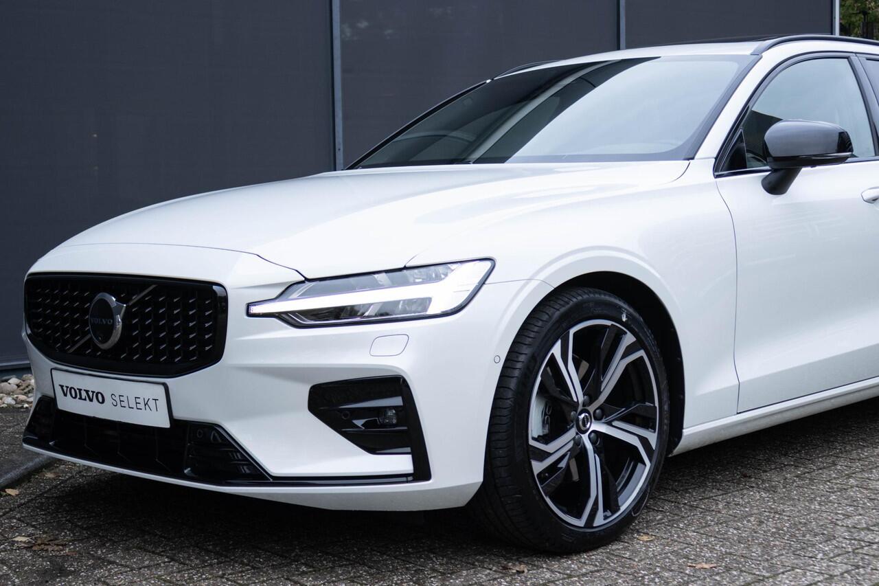 Volvo V60 B4 Automaat Plus Dark | Premium Sound by Harman & Kardon | Elektrisch schuif-/kanteldak | Elektrisch verstelbare voorstoelen met geheugen | Stoelkoeling & verwarming | Elektrische Trekhaak | 360 graden Camera | BLIS | Adaptieve Cruis Control |