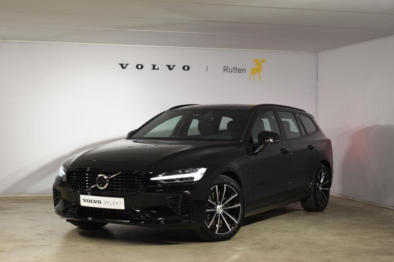 Volvo V60 T6 350PK Automaat Plug-in hybrid AWD Plus Dark / Navigatie / 360 Camera / Harman Kardon / Stuur & Stoelverwarming / LM Velgen / Trekhaak