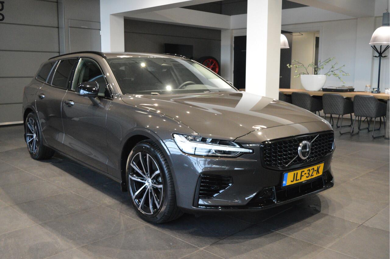 Volvo V60 2.0 T6 Plug-in hybrid AWD Plus Dark leer trekhaak 18 inch !!