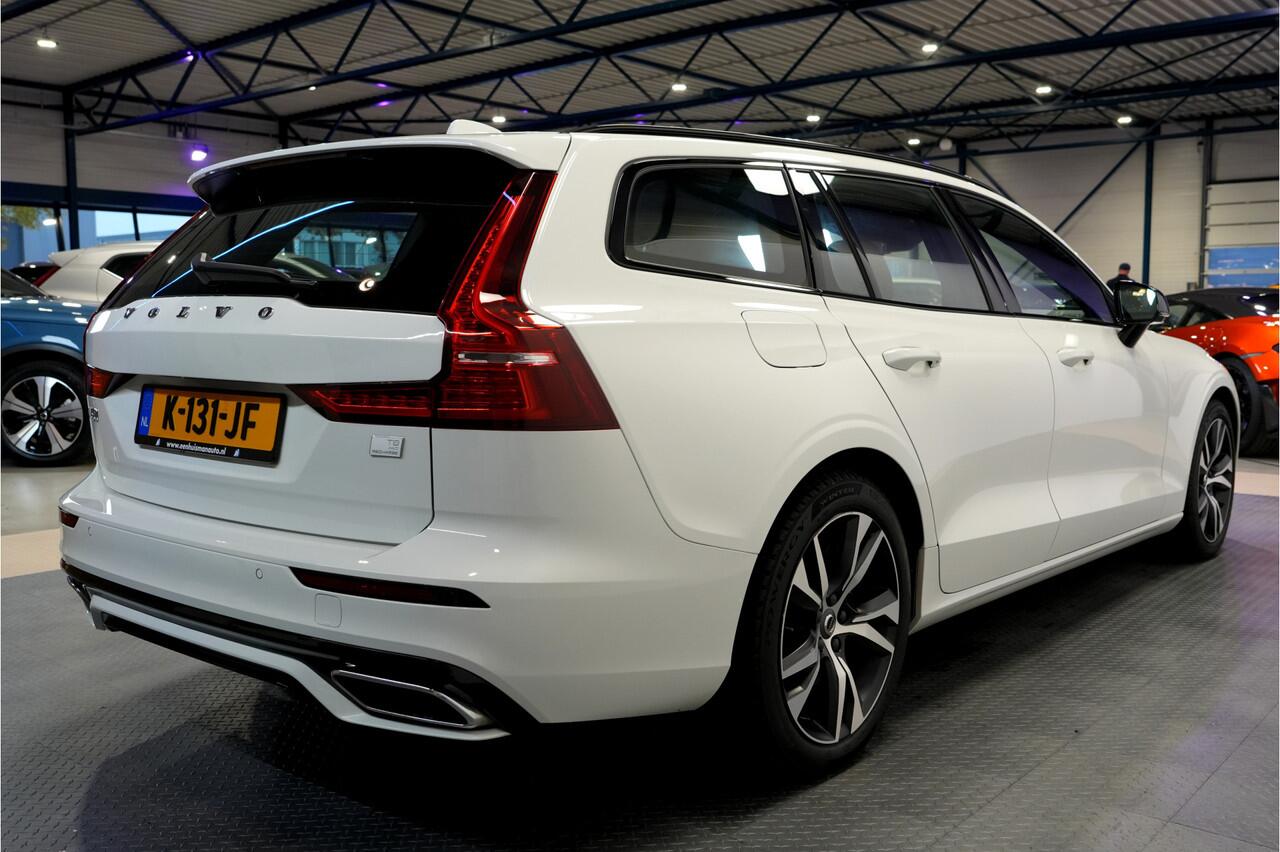 Volvo V60 2.0 T8 AWD 287kW/390pk Aut8 Recharge R-Design ADAPT.CRUISE + NAVI SENSUS + BLIS + LANE ASSIST + MEMORY STOEL + KEYLESS ENTRY&GO + SPORTSTOELEN + LEDER/GAASSTOF + STANDKACHEL + ON-CALL + PARKSENSOREN + 18" LM-VELGEN!!