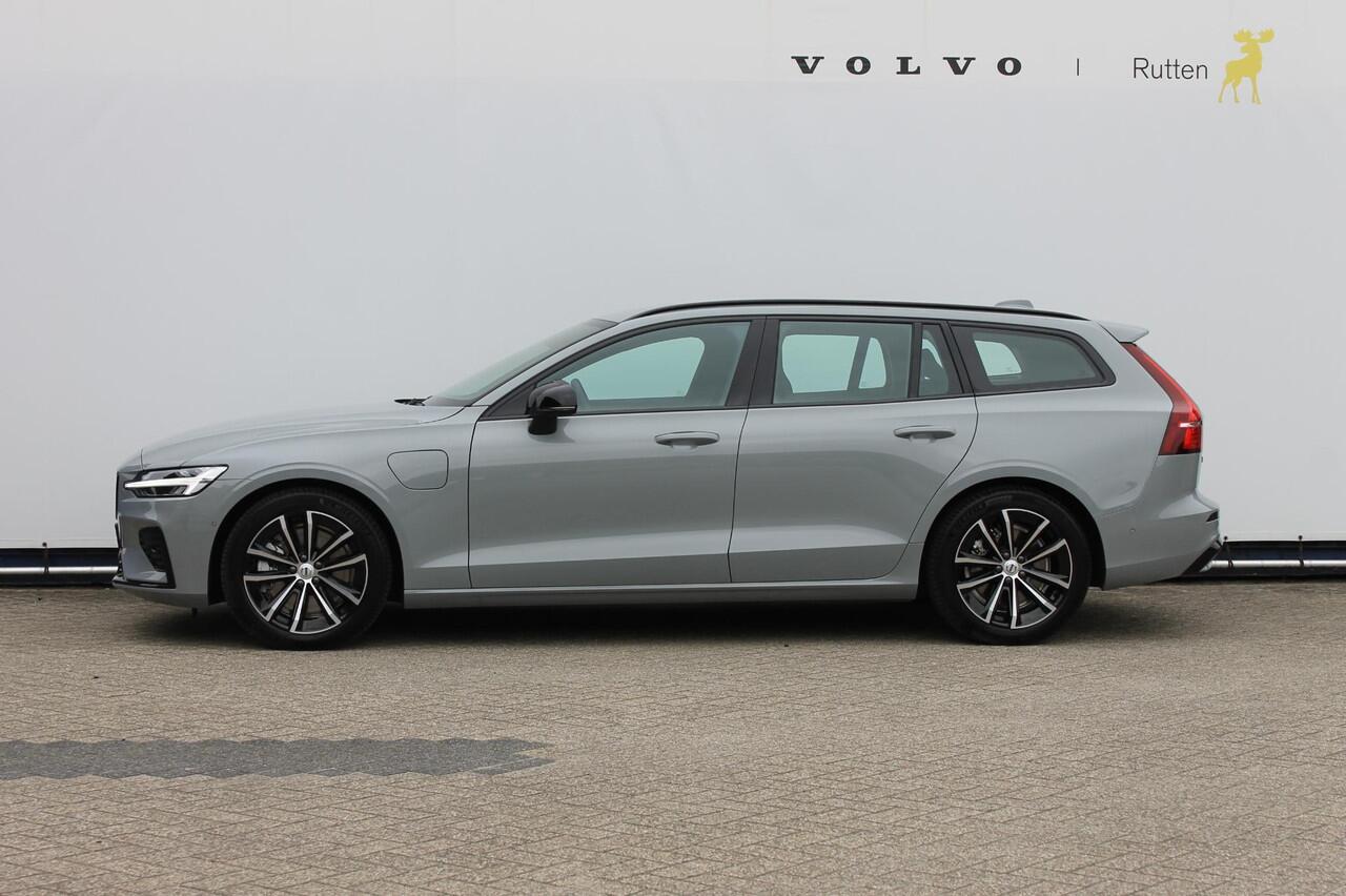 Volvo V60 T6 350PK Autm. Plug-in hybrid AWD Plus Dark Long Range / Google infotainment / Semi elekrisch wegklapbare trekhaak / Verwarmbare voorruit / Elektrisch bedienbare voorstoelen met geheugen / Verwarmbare voorstoelen